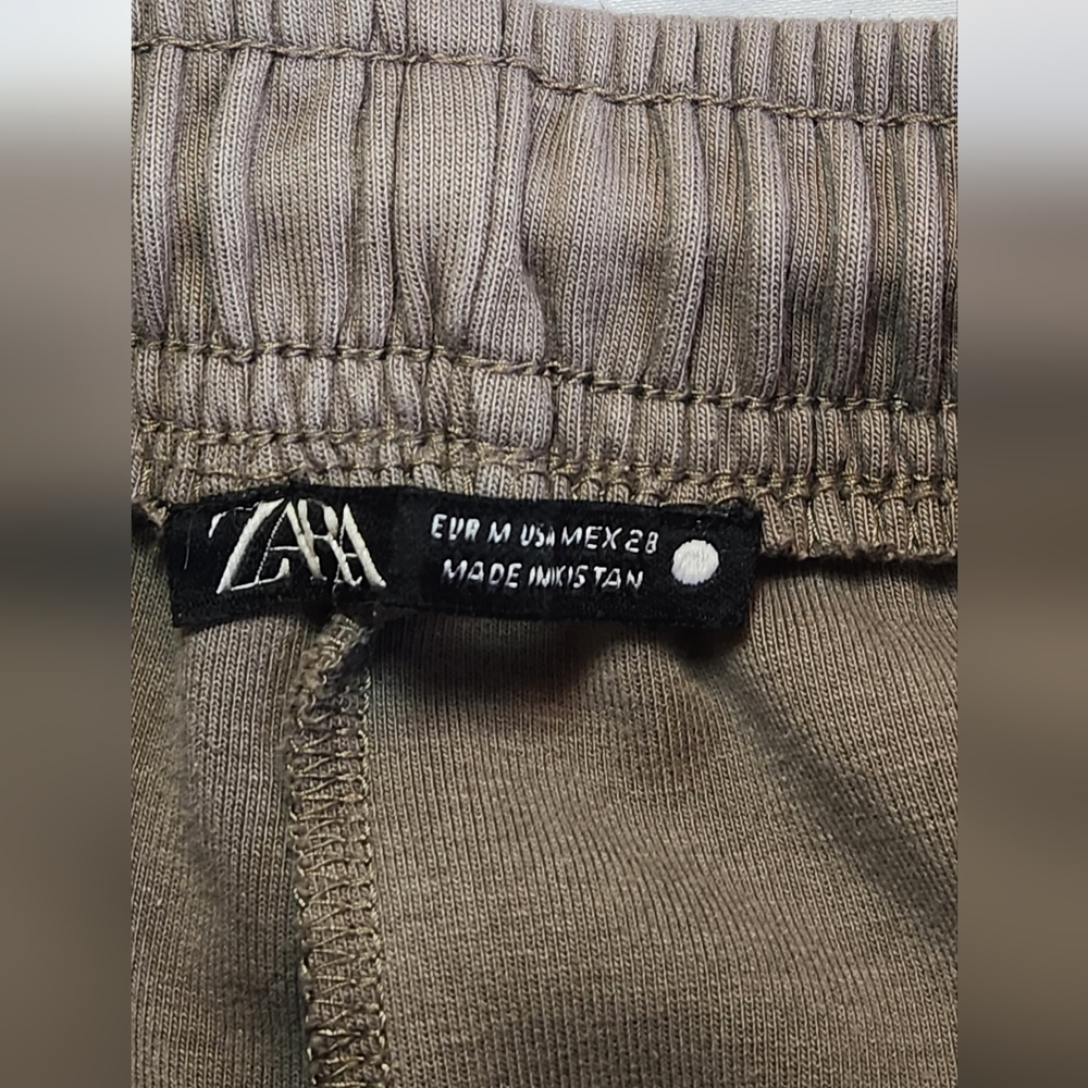 Zara Women's Straight Leg Sweatpants Size Medium Taupe - Picture 4 of 6